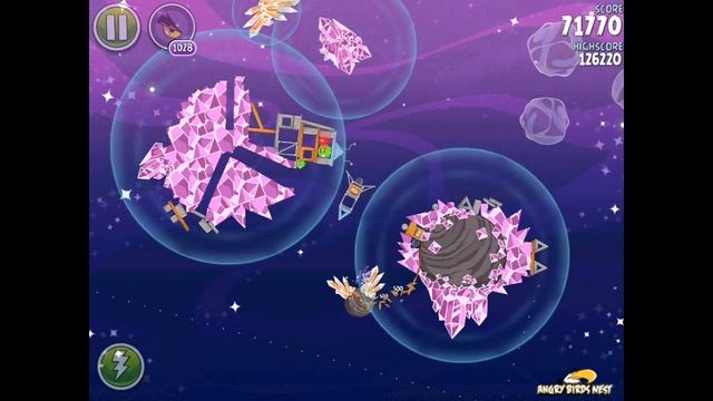 Angry Birds Space Cosmic Crystals 7-20 Walkthrough 3 Star смотреть онлайн
