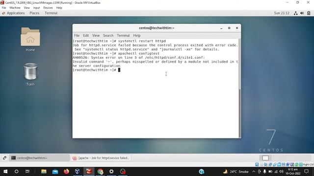 Failed to start the apache http server || how to solve apache 2 startup error || centos error смотреть онлайн
