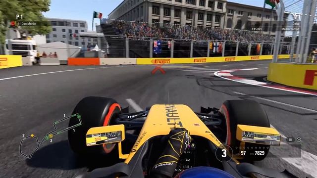 F1 2017 - BAKU ao REVERSO com a RENAULT 2017 смотреть онлайн