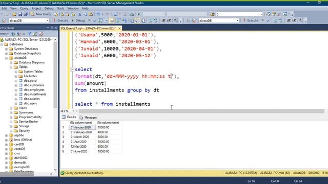 SQL Server "GROUP BY" Clause with Aggregate Functions [URDU] # 14 смотреть онлайн