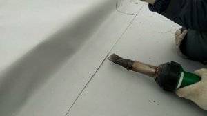 ПВХ мембрана кровля пайка скрытого кармана