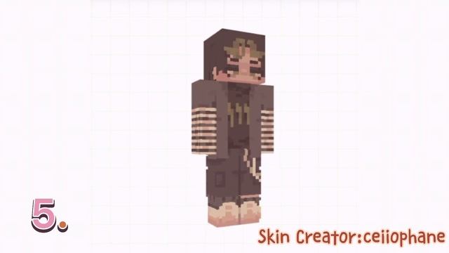Aesthetic Minecraft HD Skins For Boys~Brown Hair Edition~MCPE~With Links смотреть онлайн