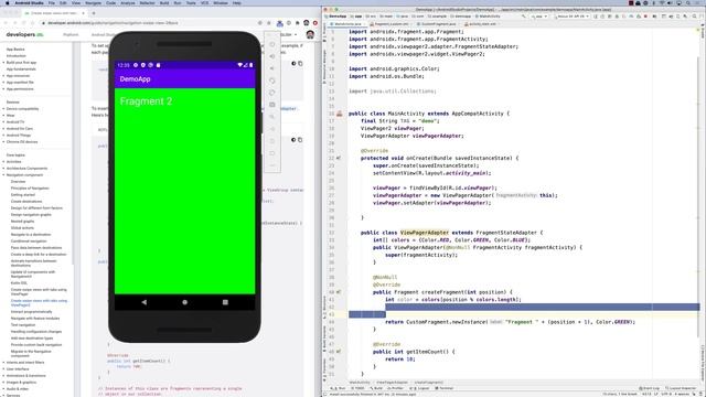 ViewPager and TabLayout смотреть онлайн