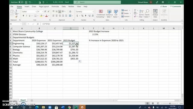Excel Module 1 Budgets смотреть онлайн
