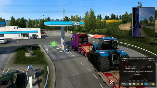 Scania - Euro Truck Simulator 2 | Crawler Tractor delivery | Gameplay in 2k #EURO #like #subscribe смотреть онлайн