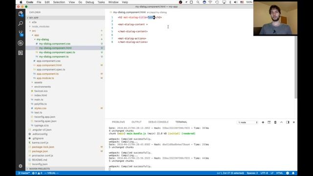 Angular Material Dialog Tutorial смотреть онлайн