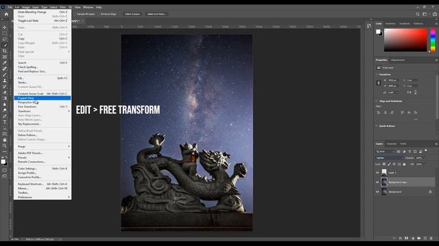 How to Create Star Trails Vortex From One Photo at Photoshop смотреть онлайн