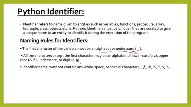 Identifier rule in python | how to set identifier of variable| @codestudyindian13114 смотреть онлайн