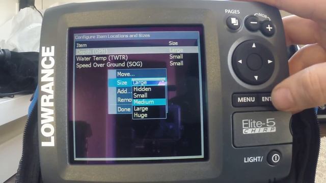 Lowrance Elite5 CHIRP Ice Fishing Setup