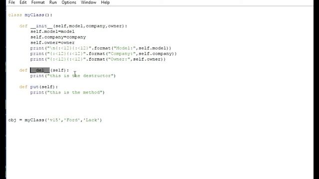 Object Oriented Programming with Python: 5 Working with destructor Destructor смотреть онлайн