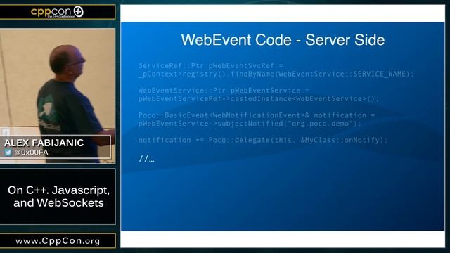 CppCon 2015: Alex Fabijanic “On C++, Javascript and WebSockets" смотреть онлайн