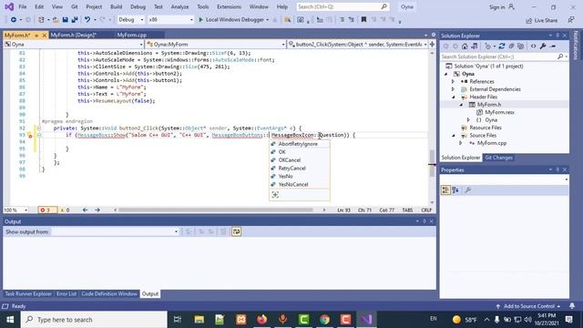 C++ Dasturlash Tili (GUI MessageBox bilan ishlash) смотреть онлайн