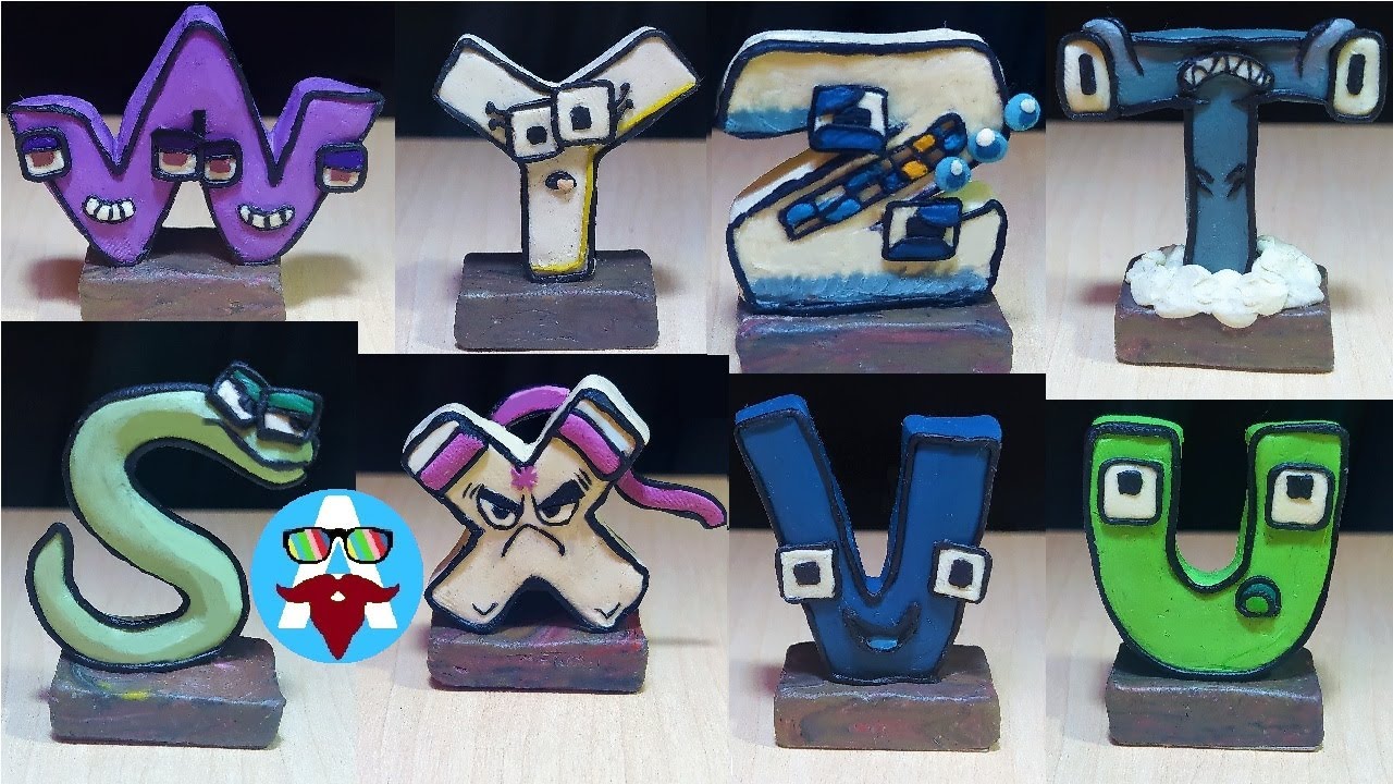 Часть 3 - АЛФАВИТ Лора от S до Z. Лепка из пластилина. Лепим буквы из пластилина STUVWXYZ | Авипи смотреть онлайн