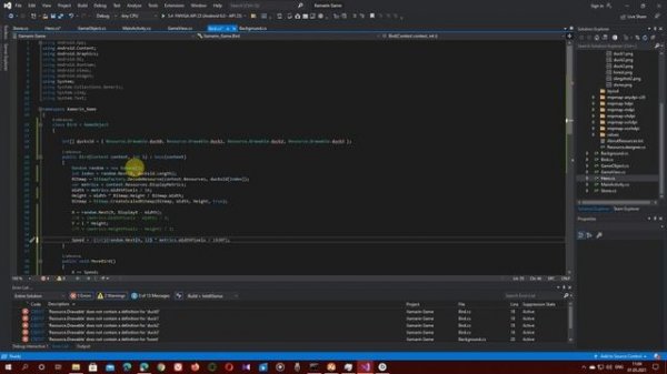 Создание игры на C# Xamarin Android SurfaceView 2D Game tutorial part 2 в Visual Studio 2019 часть