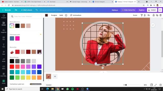 Cara Desain Promo OLSHOP Hijab Di Canva | Feed Instagram Atau Marketplace