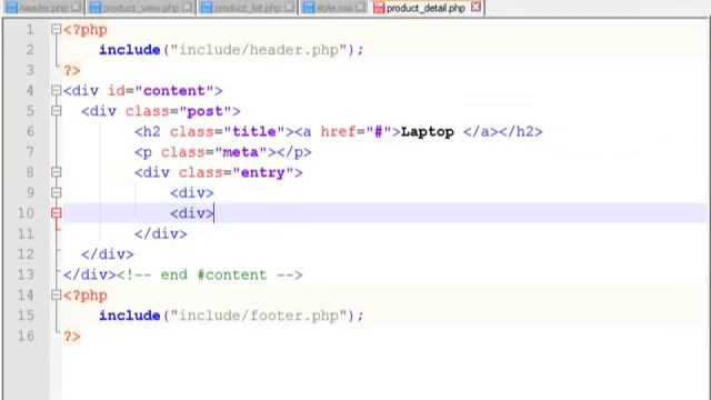 PHP TUTORIAL - WEB SITE FROM START TO FINISH - List & Detail Page Design(Video No - 9) смотреть онлайн