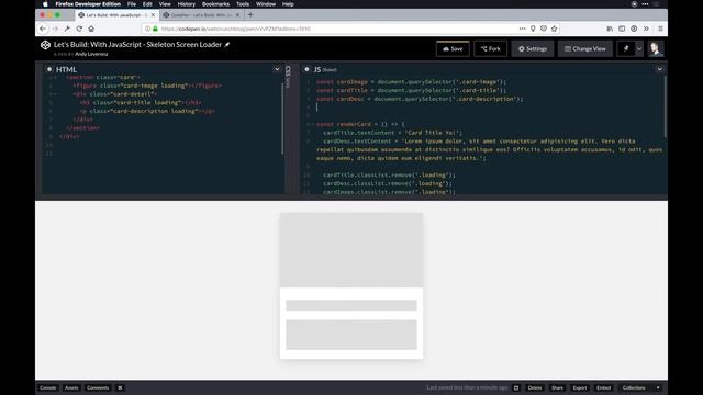 How to Create a Skeleton Screen Loading Effect смотреть онлайн