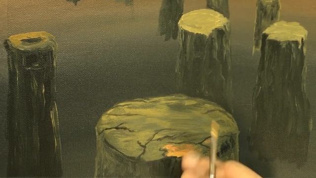 Copy Beksinski / Acrylic on canvas / Daily Art Therapy / Beloved/ смотреть онлайн