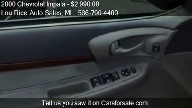 2000 Chevrolet Impala LS - for sale in Clinton Township, MI смотреть онлайн
