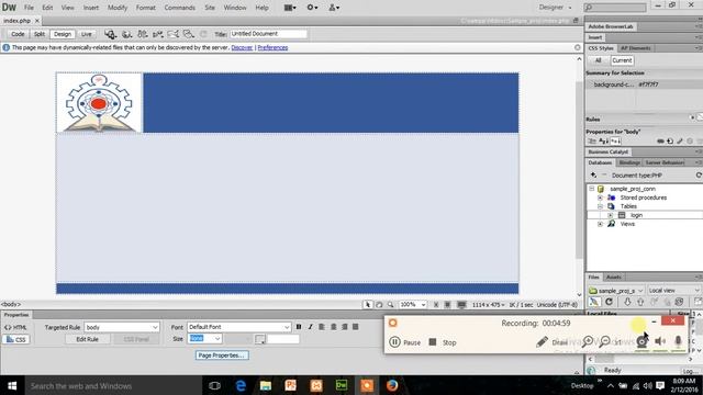 Dreamweaver Tutorial 2 _ UI Design Basics AND Tables смотреть онлайн