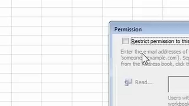How to restrict permission to a workbook in Excel смотреть онлайн