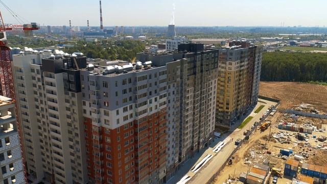 UP-квартала "Скандинавский" с высоты птичьего полета (Июнь 2019) смотреть онлайн