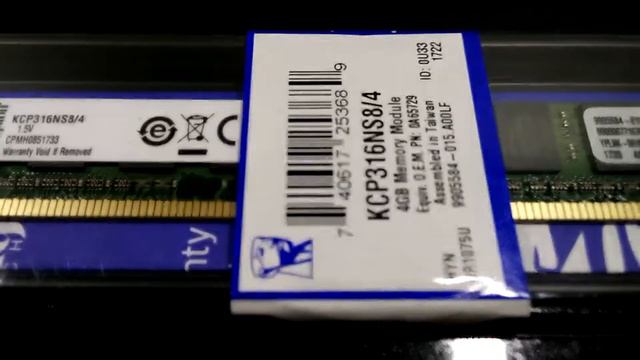 Kingston KCP316NS8/4 4GB 1600MHz DDR3 RAM смотреть онлайн