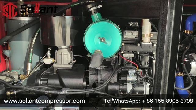 Sollant portable diesel screw air compressor for mining and drilling смотреть онлайн