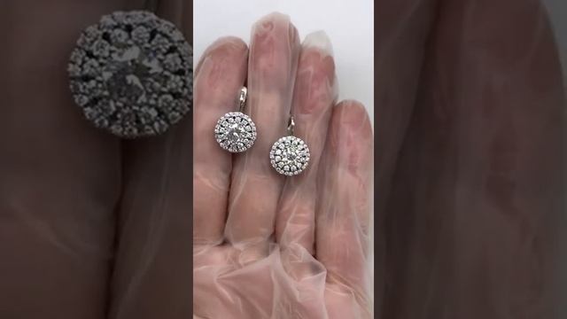 Продано ?Золотые Серьги Малинки с Бриллиантами 2kt. Контакты и Цена ?? смотреть онлайн