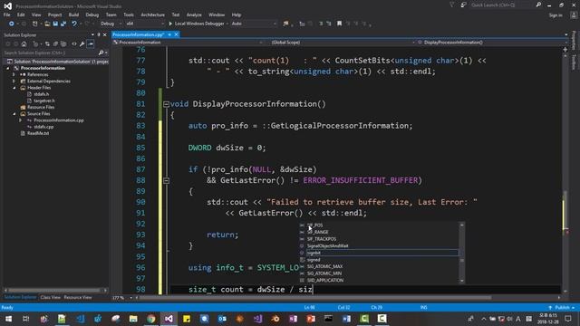 Windows API 17 - Processor (CPU) Information and Bitwise Operation смотреть онлайн