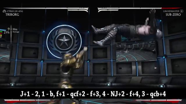 CYRAX COMBO GUIDE (Triborg) - Easy to Advanced - Mortal Kombat X [HD 60fps] смотреть онлайн