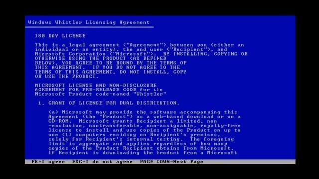 Установка Windows XP Build 2465 на VirtualBox