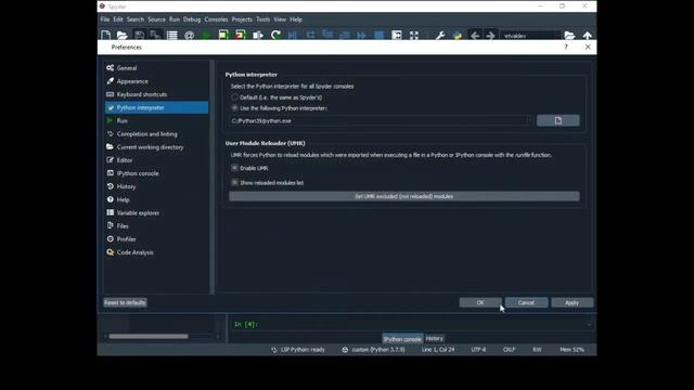 Setting up spyder on windows with pip and python in PATH (no anaconda) смотреть онлайн