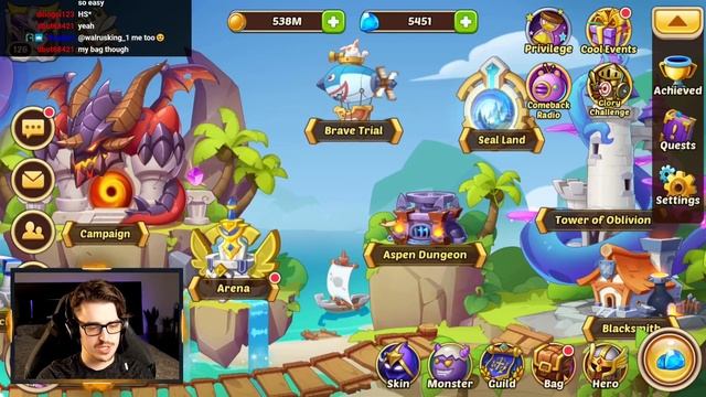 This F2P player must really love his guild in IDLE HEROES смотреть онлайн