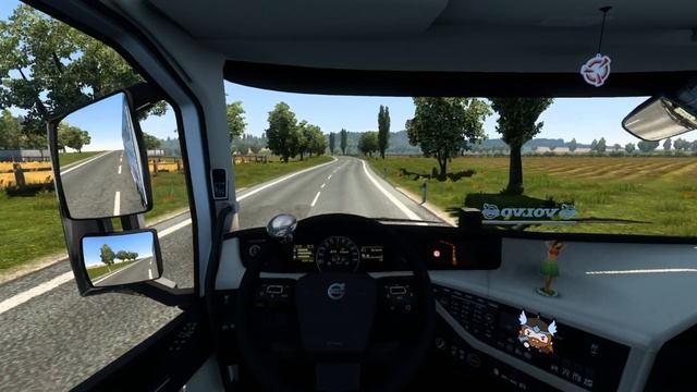 Driving Across Poland Country Roads | Scenic View | Volvo Fh 750 | Ets2 1.44 | смотреть онлайн