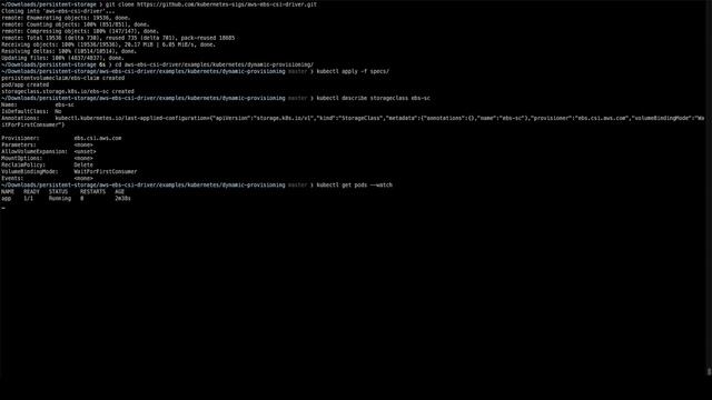 How do I use persistent storage in Amazon EKS? смотреть онлайн