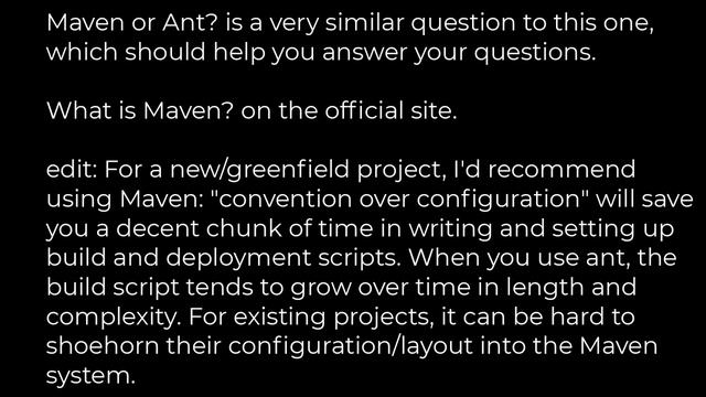 Java :Differences between Ant and Maven [closed](5solution) смотреть онлайн