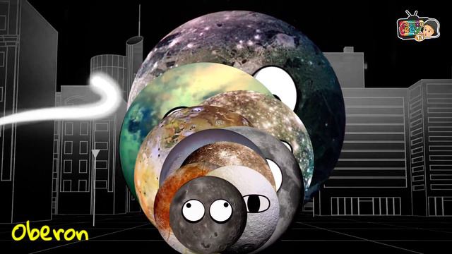 MOONS PARADE | MOONS SIZE COMPARISON @CoucouTroyTV смотреть онлайн