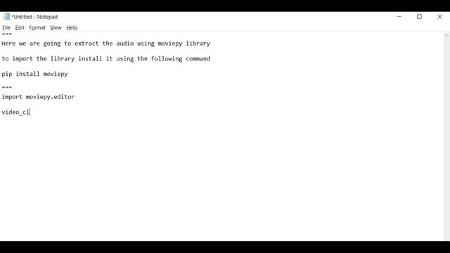 Audio Extraction | python | moviepy | both Mac & windows смотреть онлайн
