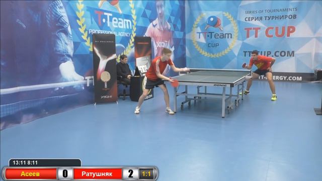 Асеев Д. - Ратушняк В. 29 октября 2016. TT Cup смотреть онлайн