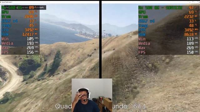 Teste RX580 Da Mougol Vs RX580 Da Kinology