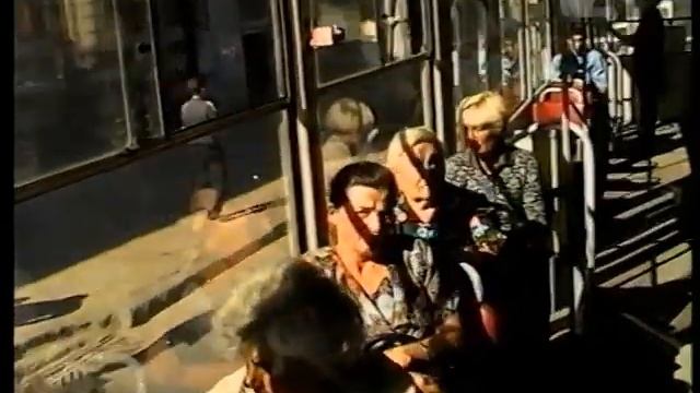 Харьков 1996год. Трамвай Tatra-T6B5 по ул.Плехановской. Маршрут №5 смотреть онлайн