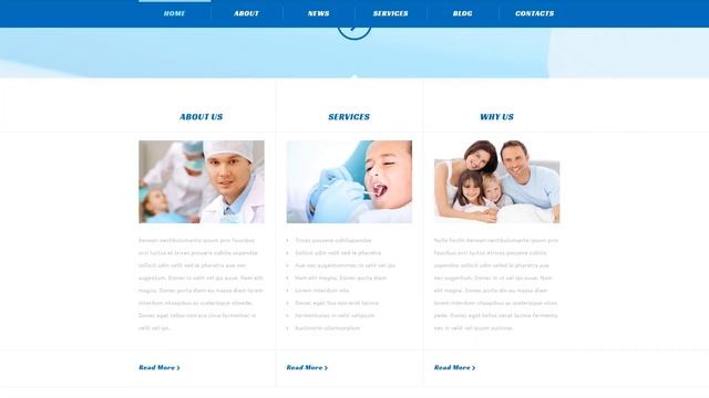 Dentistry Responsive WordPress Theme by WT Website Template - 54041 смотреть онлайн