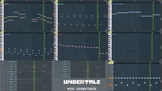 Undertale: Reunited MIDI смотреть онлайн