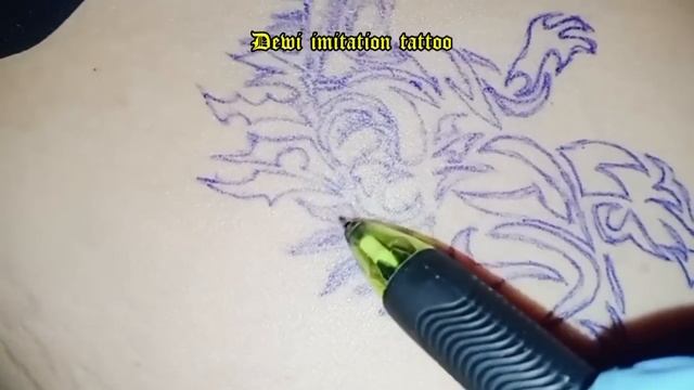 TATTOO VIDEO EP.83 | IMITATION TATTOO |dinosaur tribal tattoo sketch|beautiful tattoo|unique tattoo смотреть онлайн