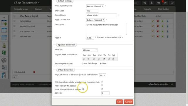 How To Manage Different Packages In EZee Reservation Hotel Booking Engine Software?