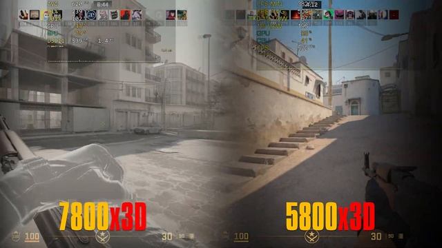 5800x3D Vs 7800x3D | Counter-Strike 2 | Ryzen 7