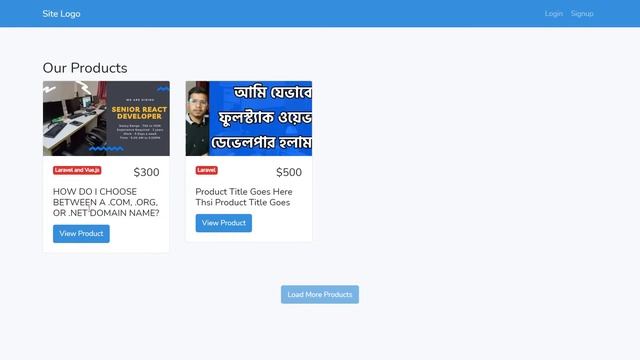 Project Preview - Laravel and Vue SPA Bangla Tutorial смотреть онлайн