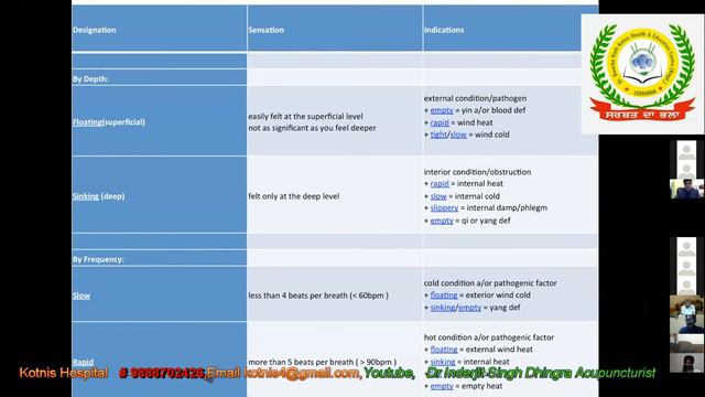 PART 1- Pulse Diagnosis according to TCM/Acupuncture, Webinar смотреть онлайн