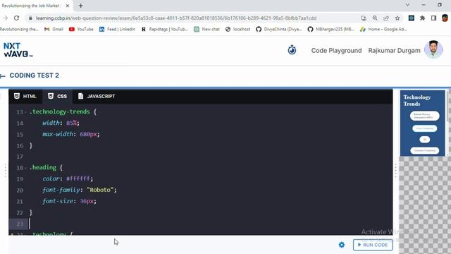 Mock Tests | Coding Test 2 | FLEXBOX | NxtWave | CCBP 4.0 смотреть онлайн